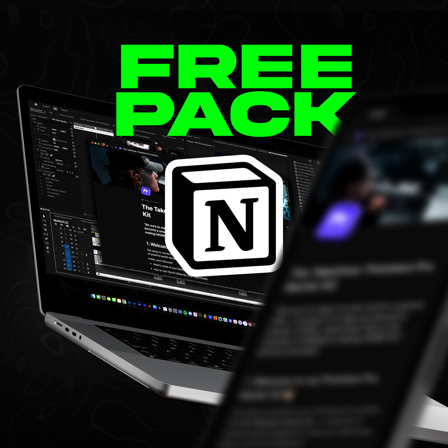 The TakeOver: Premiere Pro Starter Kit (5 PRESETS, 3 SFX, 1 OVERLAY, TEST FOOTAGE)