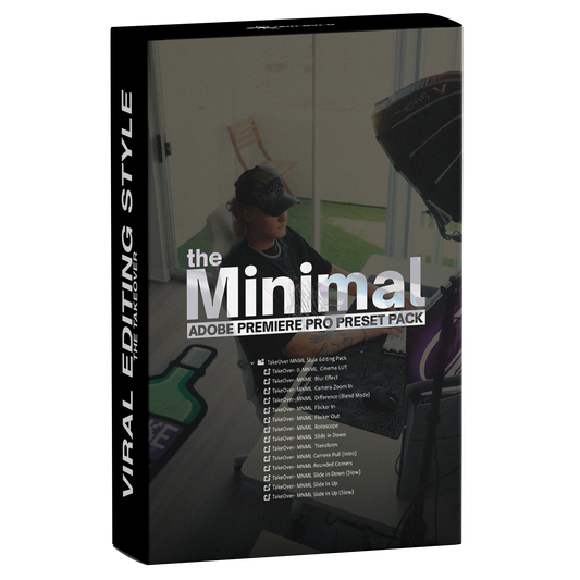 The MINIMAL Preset Pack (Premiere Pro/Davinci Resolve)