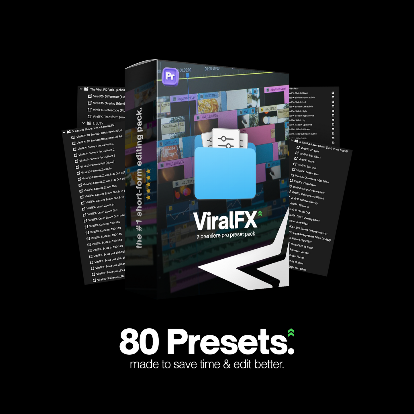 VIRALFX- 80+ Short-form Editing Presets for Premiere Pro