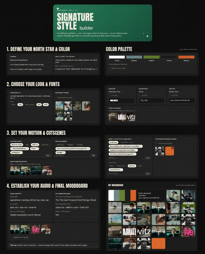 Signature Style Builder- Build a Visual Identity For Instagram Reels