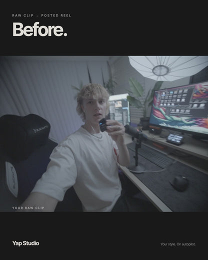 Yap Studio- Your AI editor for cinematic talking-head reels