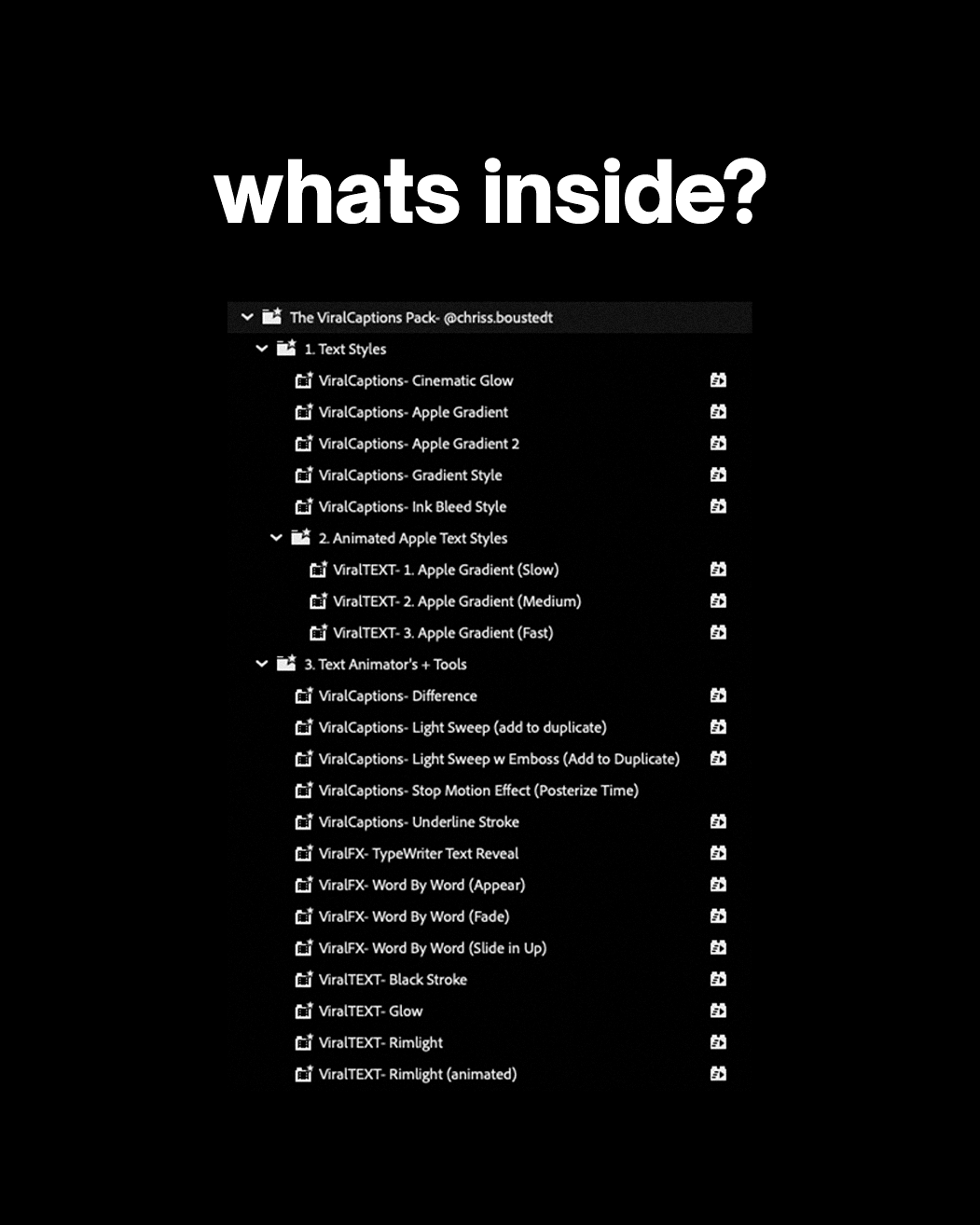 ViralCAPTIONS-#1 Preset Pack for Short-Form Content Captions